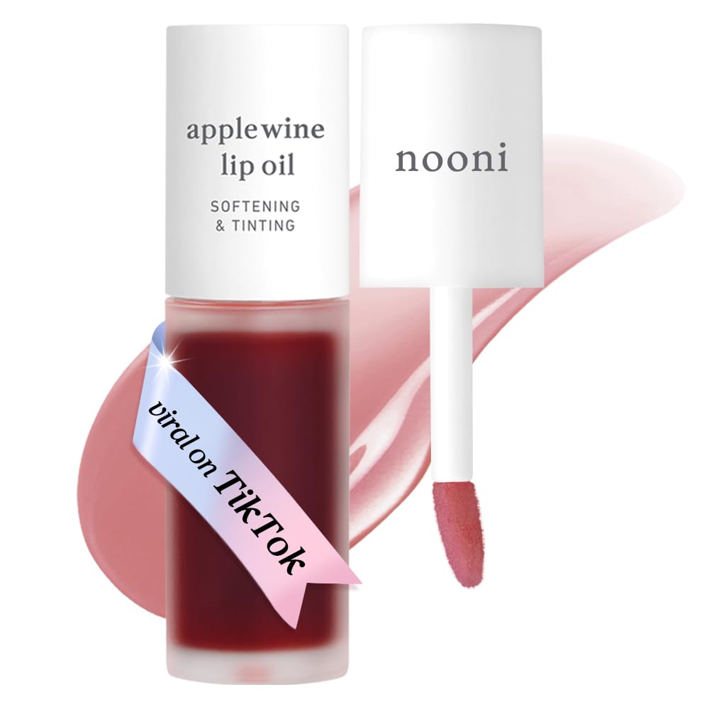 NOONI Korean Lip Oil in Appleberry - Hydrating, Plumping, and Long-Lasting Lip Care for a Youthful Glow