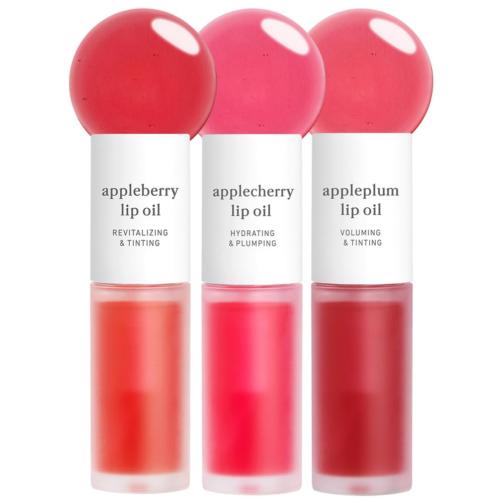 NOONI Korean Lip Oil in Appleberry - Hydrating, Plumping, and Long-Lasting Lip Care for a Youthful Glow