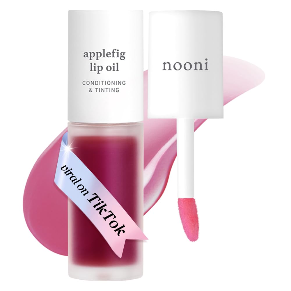 NOONI Korean Lip Oil in Appleberry - Hydrating, Plumping, and Long-Lasting Lip Care for a Youthful Glow