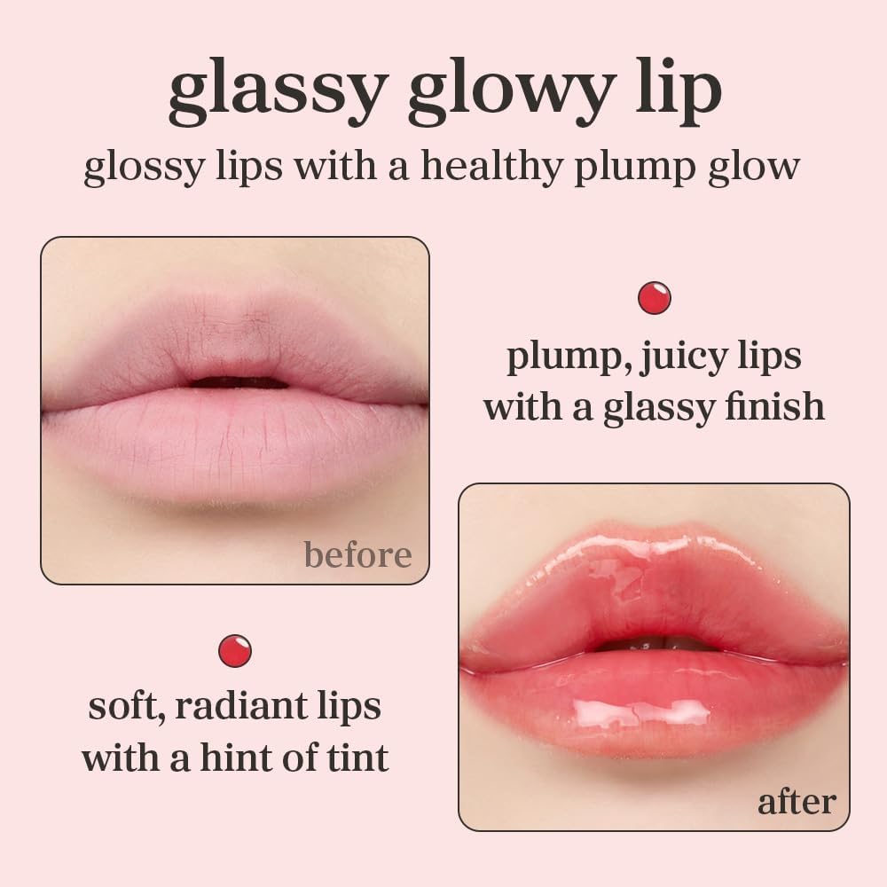 NOONI Korean Lip Oil in Appleberry - Hydrating, Plumping, and Long-Lasting Lip Care for a Youthful Glow