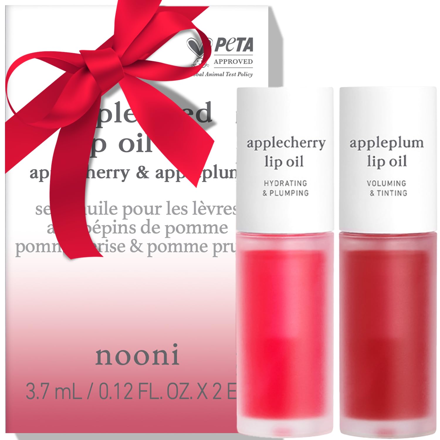 NOONI Korean Lip Oil in Appleberry - Hydrating, Plumping, and Long-Lasting Lip Care for a Youthful Glow