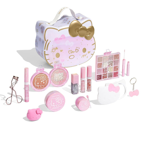 Celebrate Hello Kitty's 50th Anniversary with the Wet N Wild Hello Kitty PR Box - A 13-Piece Makeup Set Featuring Versatile, Buildable Looks in a Charming Keepsake Box!