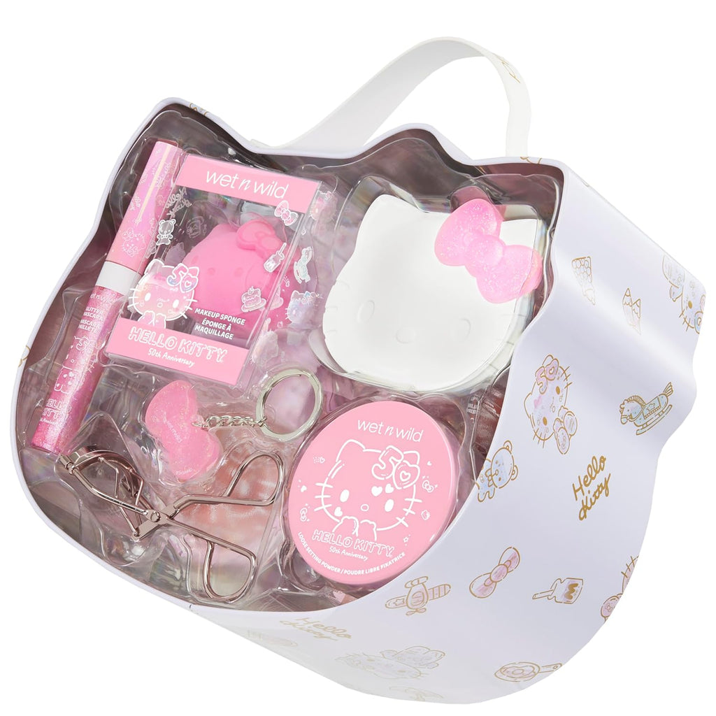 Celebrate Hello Kitty's 50th Anniversary with the Wet N Wild Hello Kitty PR Box - A 13-Piece Makeup Set Featuring Versatile, Buildable Looks in a Charming Keepsake Box!